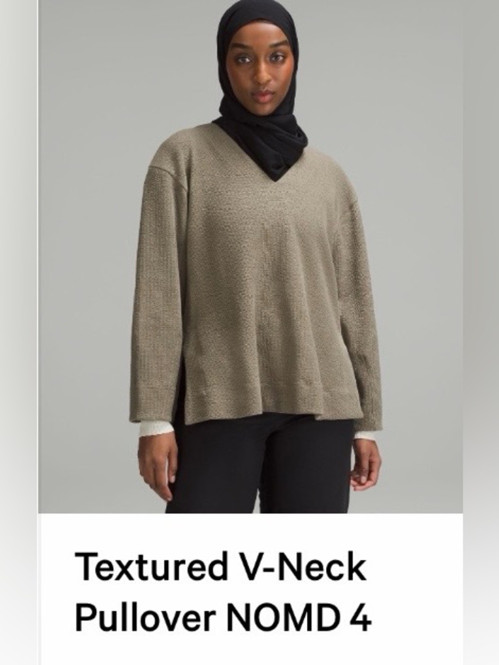 lululemon athletica Textured V-Neck Sweater